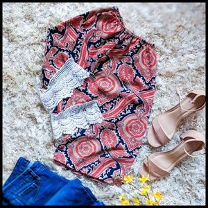 EUC Kii Paisley Crochet Blouse